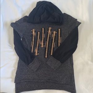 Boys 4/5 hooded long sleeve shirt